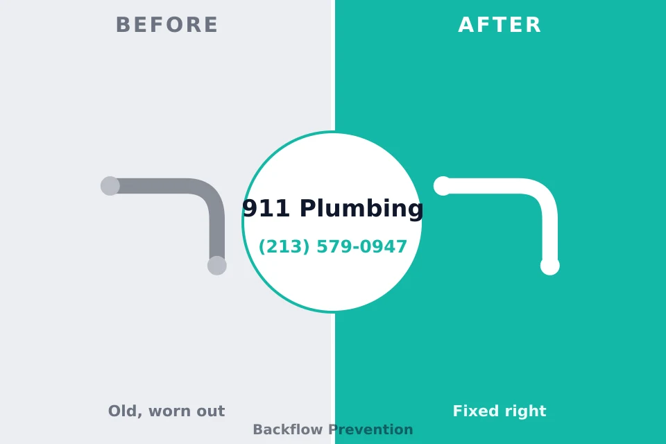 Before and after: plumbing repair Chelsea Cove, NY